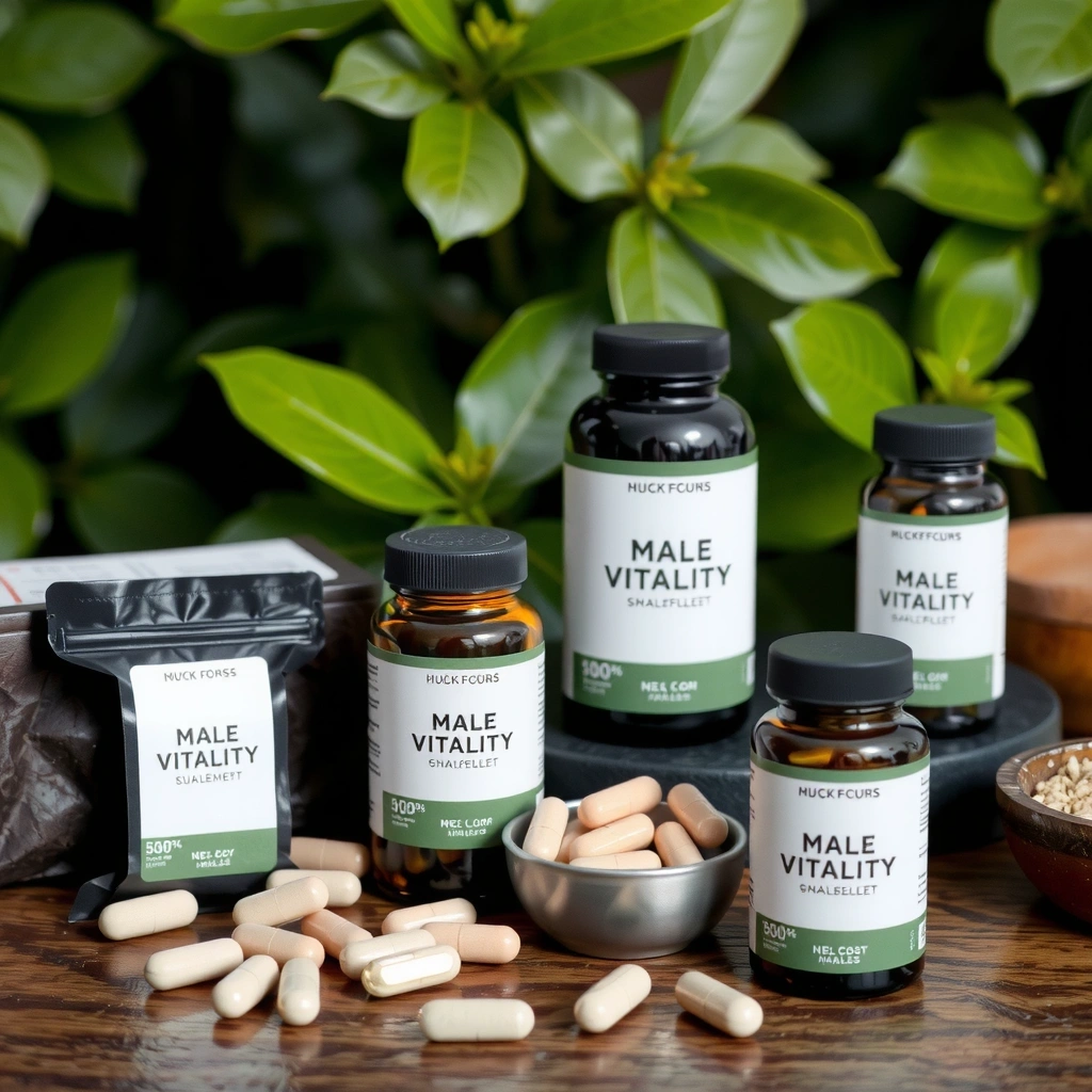 Male vitality supplements collection